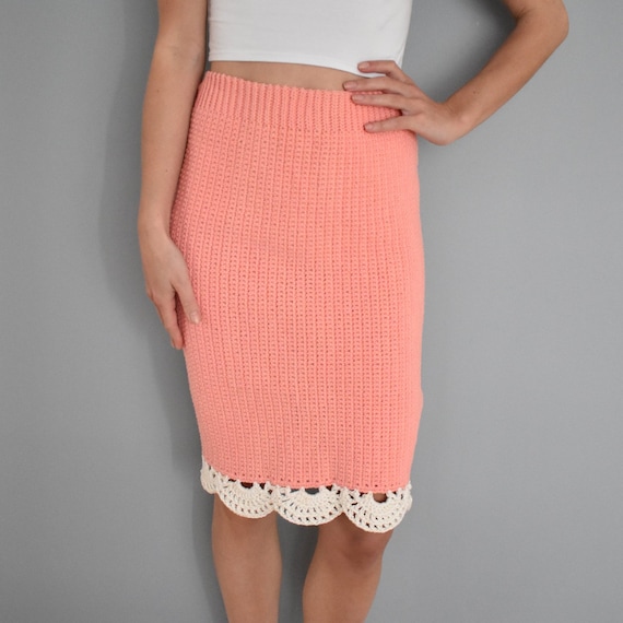 Lace trim skirt cheap