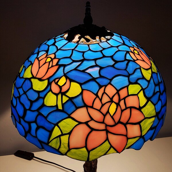 Mission Style Stained Glass Lampshade Etsy