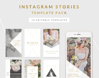 instagram story templates - eden collection - easy to edit templates for instagram stories