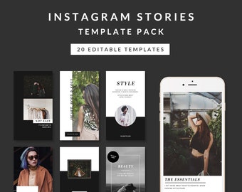 instagram story templates - fashion collection - easy to edit templates for instagram stories