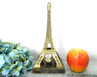 Eiffel tower, Paris souvenir, metal figurine, French vintage, Eiffel tower decor