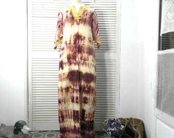 Vintage African tunic dress size XS / S, djellaba kaftan