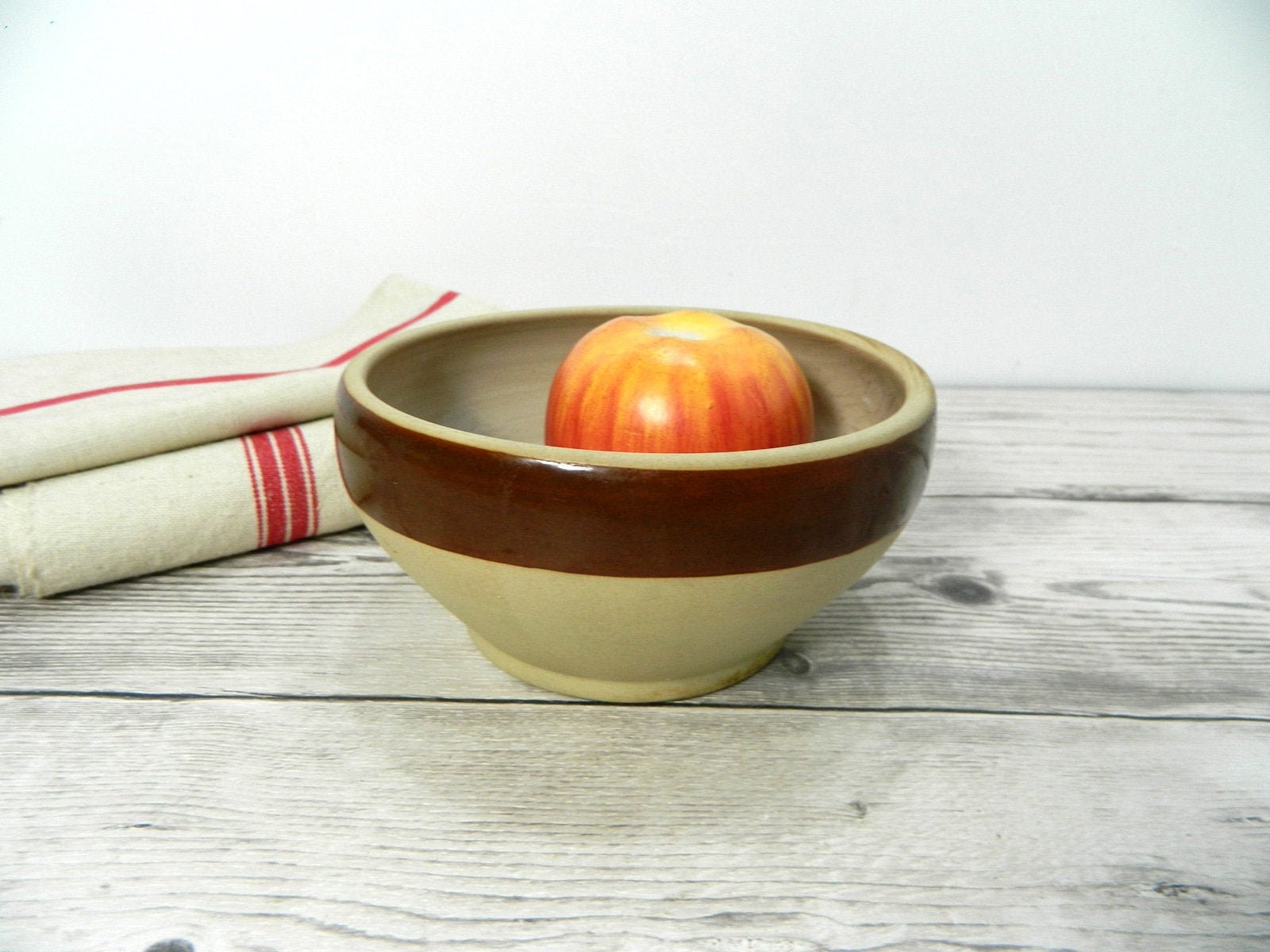 Bol de Cuisine en Grès. Taille 0, Vintage