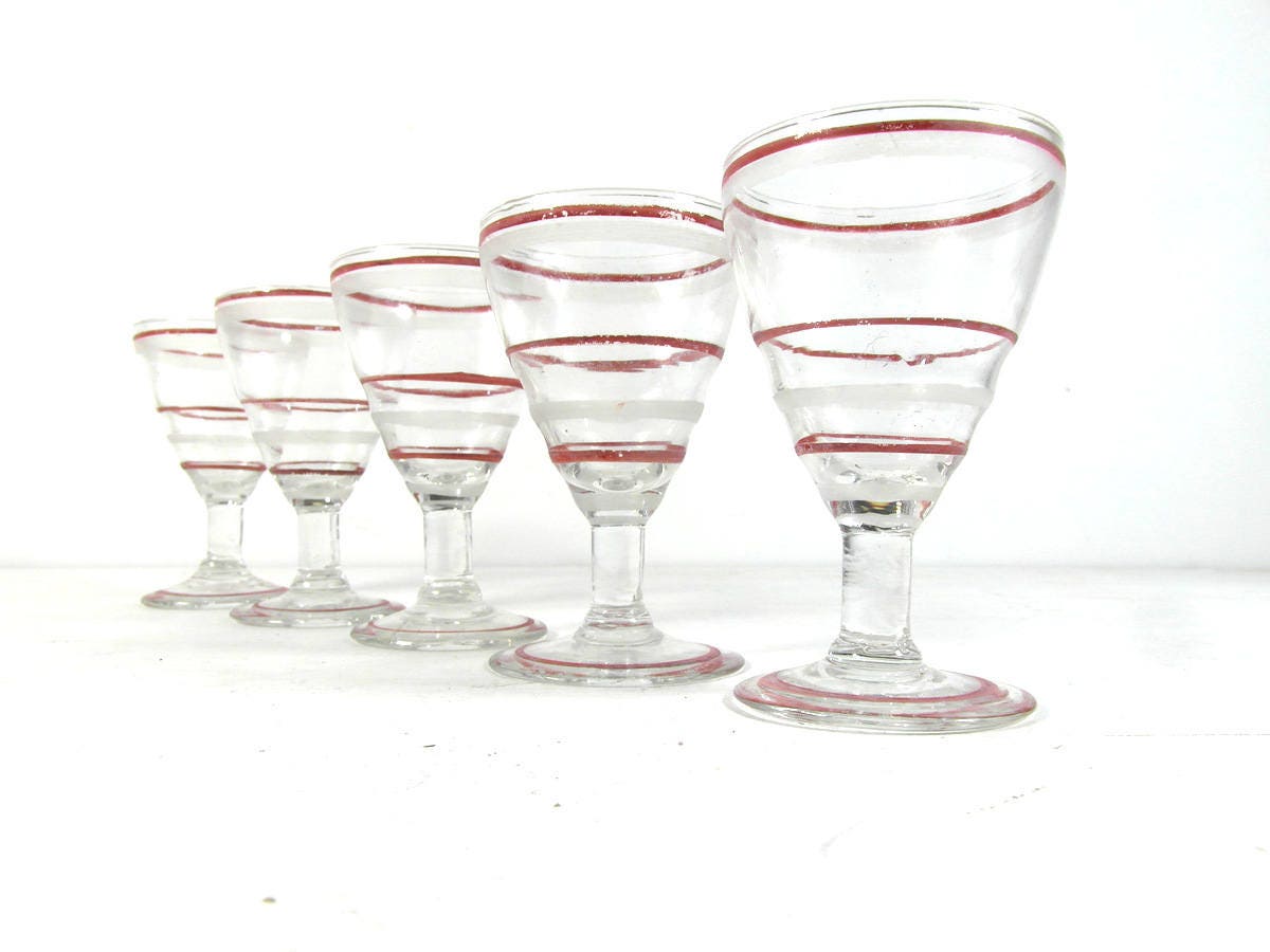 Lot de 5 Petits Verres à Digestif