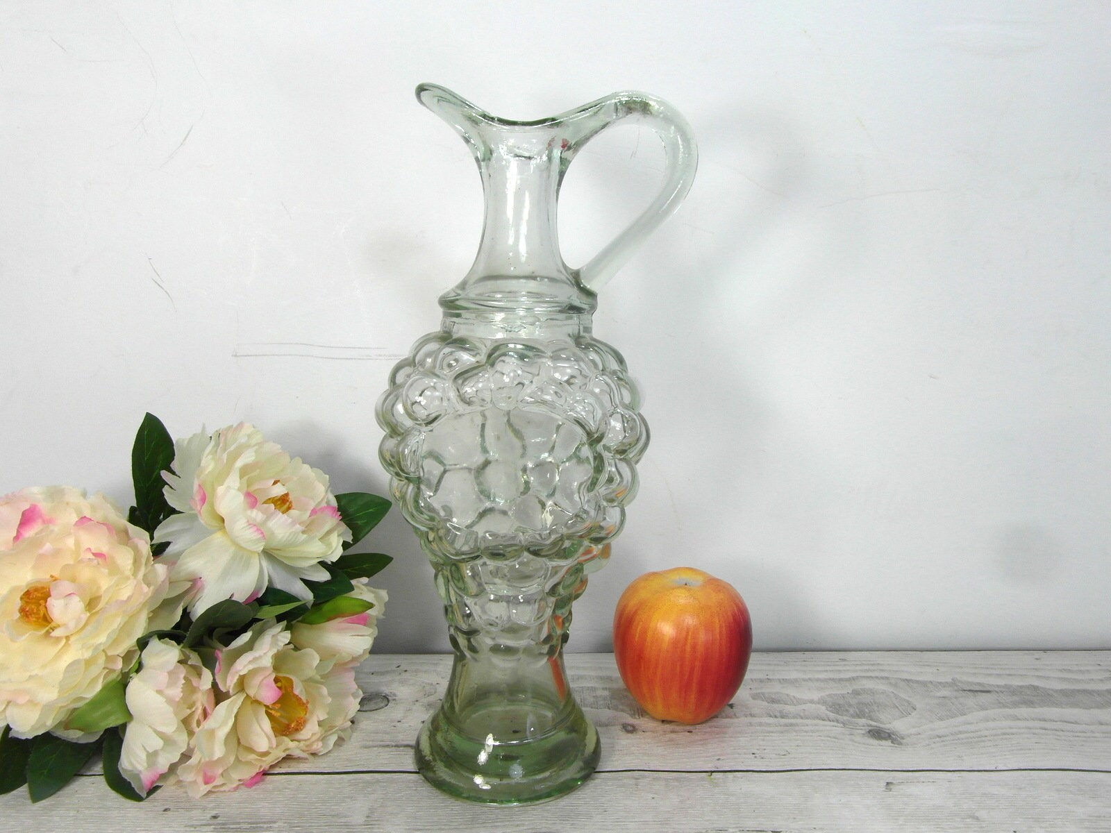 Pichet en Verre, Carafe à Vin Grappe de Raisin