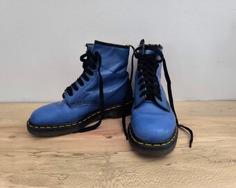 Bottes Doc Martens bleu royal 8 trous, pointure, EU 39, cuir, Air Wair, vintage Doctor Martens