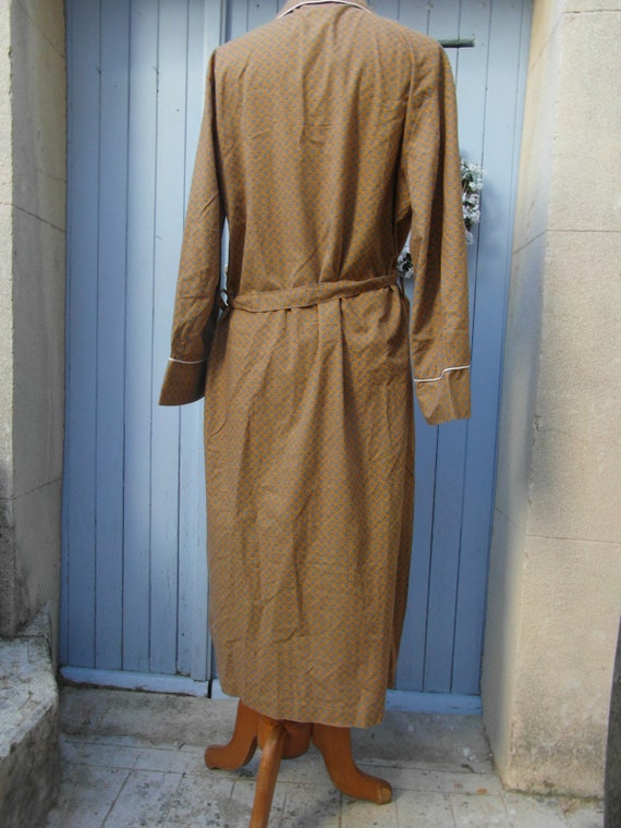 Robe de chambre L, taille L, chambre moutarde, bleu, noir et blanc. Vintage. 4a5be0 Robe de chambre L, taille L, chambre moutarde, bleu, noir et blanc. Vintage. 4a5be0