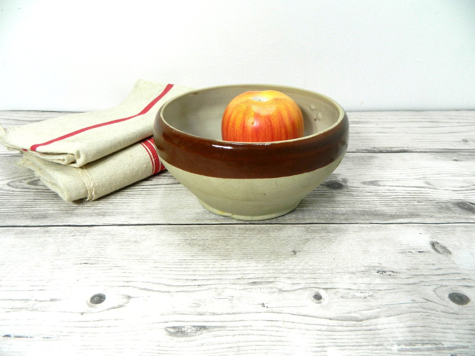 Bol de Cuisine en Grès. Taille 1, Vintage