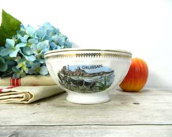 Personalised breakfast bowl, Limoges porcelain bowl