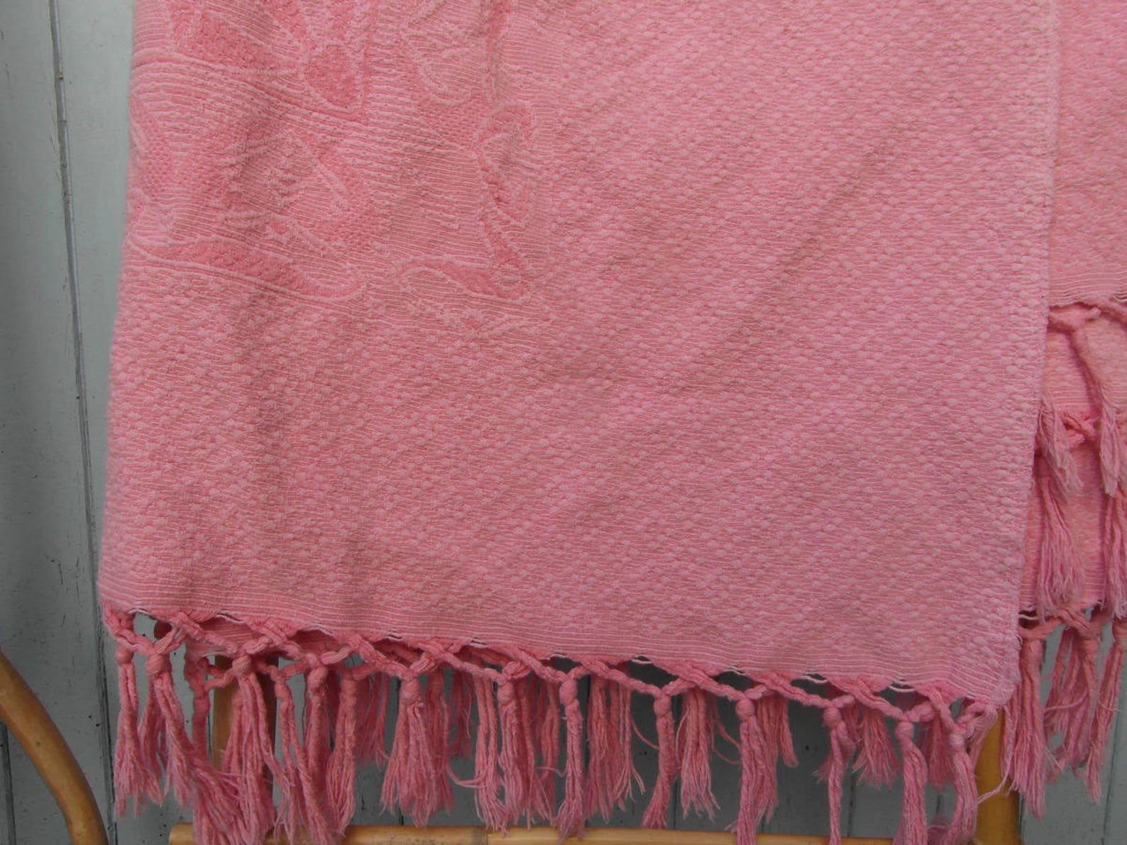 Pink Cotton Blanket Throw Coverlette Bedspread Cover Etsy