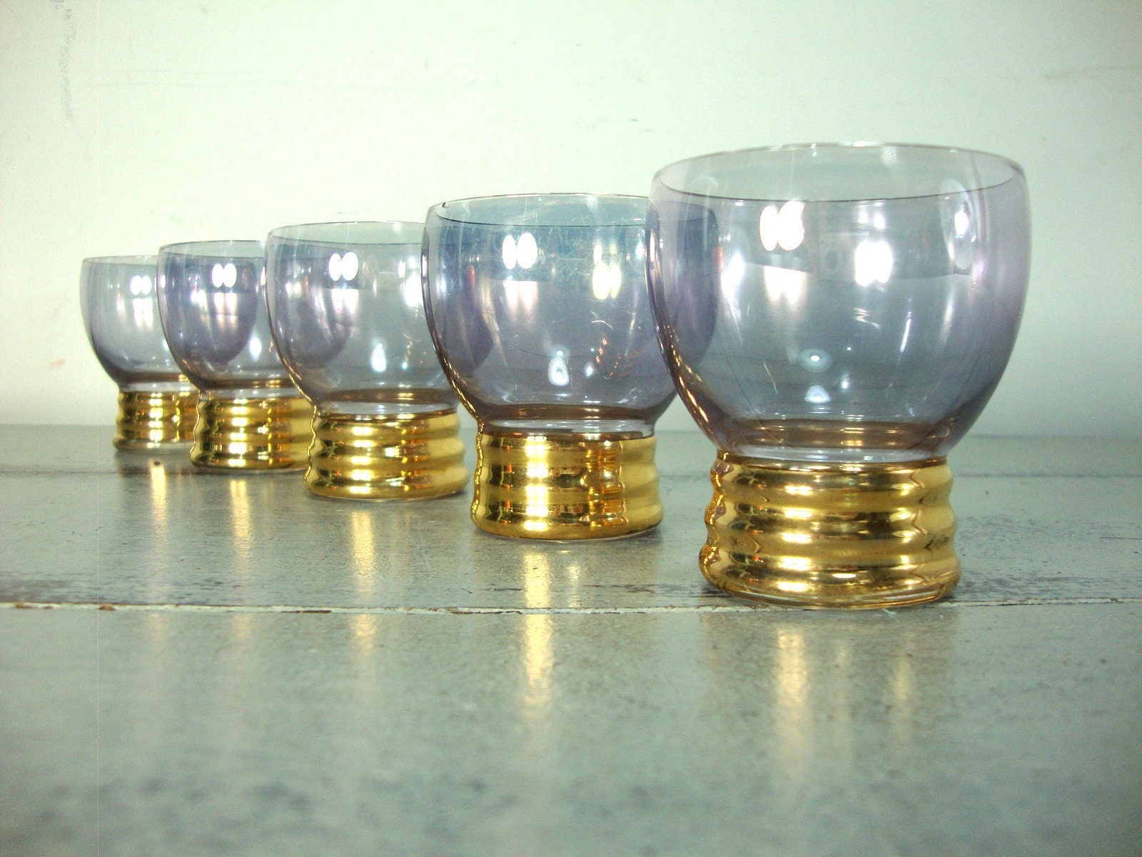 Lot de 5 Petits Verres à Liqueur.