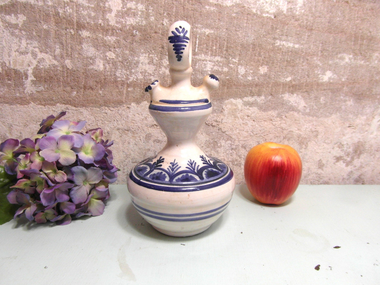 Flacon Décoratif, Bouteille en Céramique.