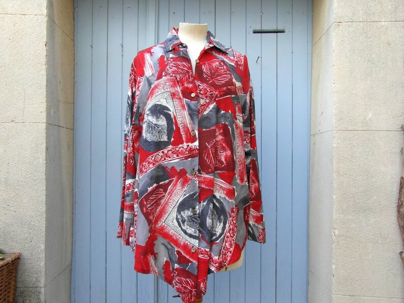 Vintage Shirt Size XL French Vintage Clothing Etsy