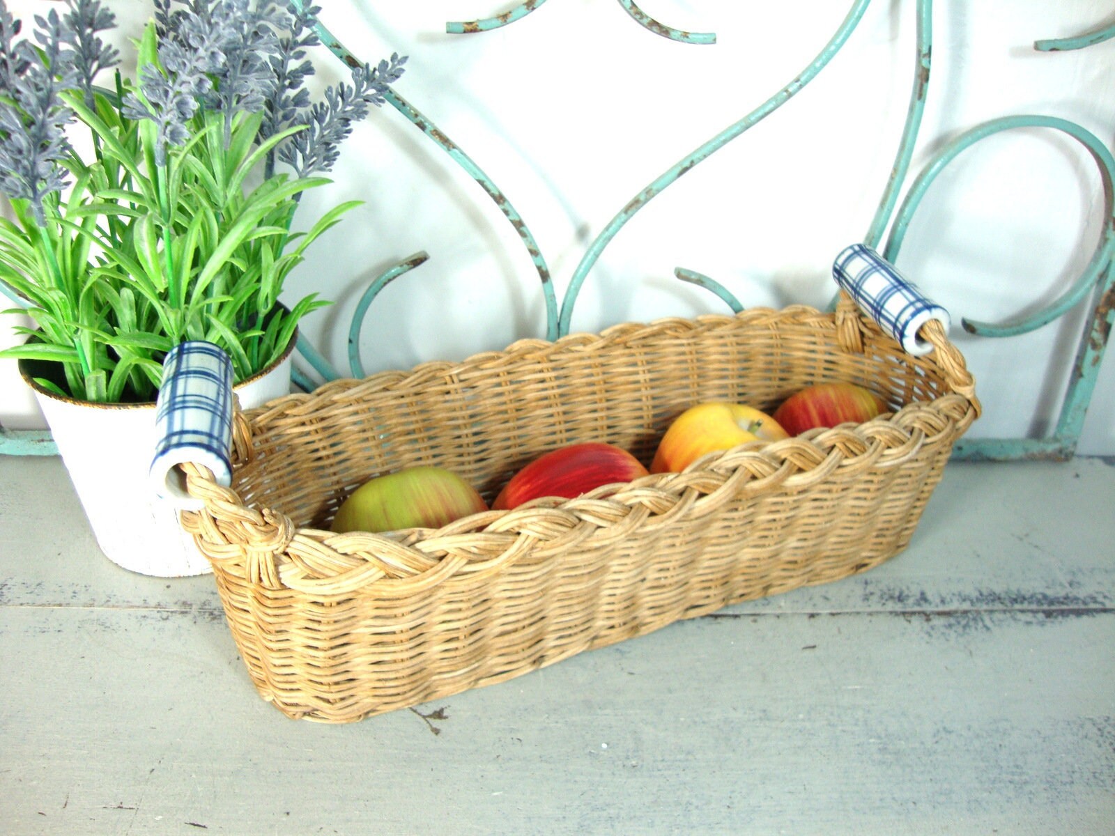 Panière en Osier Vintage.
