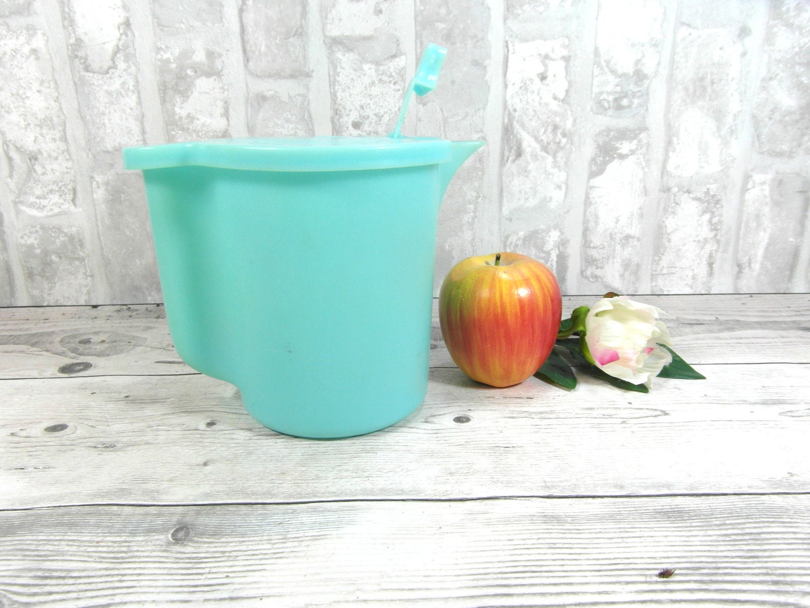 Vintage tupperware pitcher with lid plastic jug Etsy