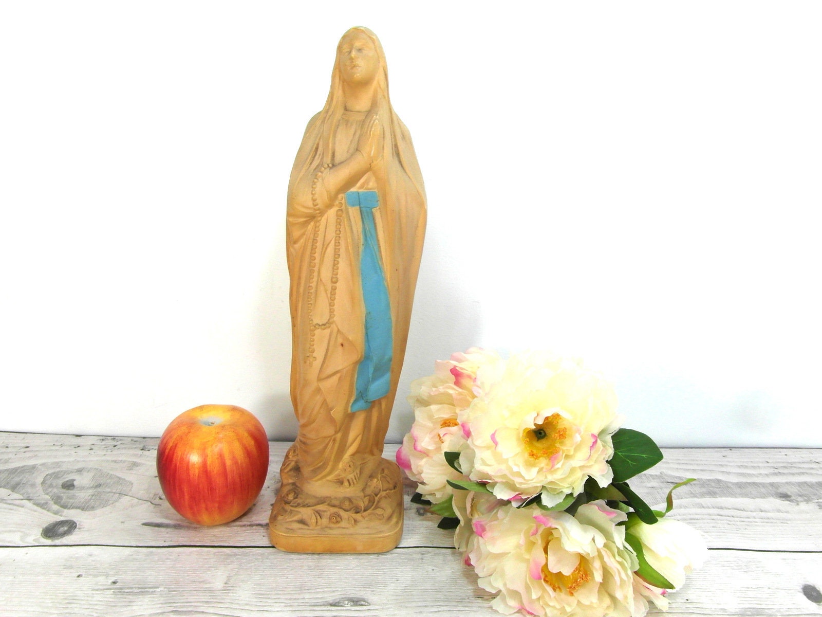 Grande Statuette de La Vierge Marie, 30 cm Haut.