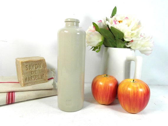 Pottery Bottle Mkm Ceramic Beer Bottle Vase Glazed Etsy