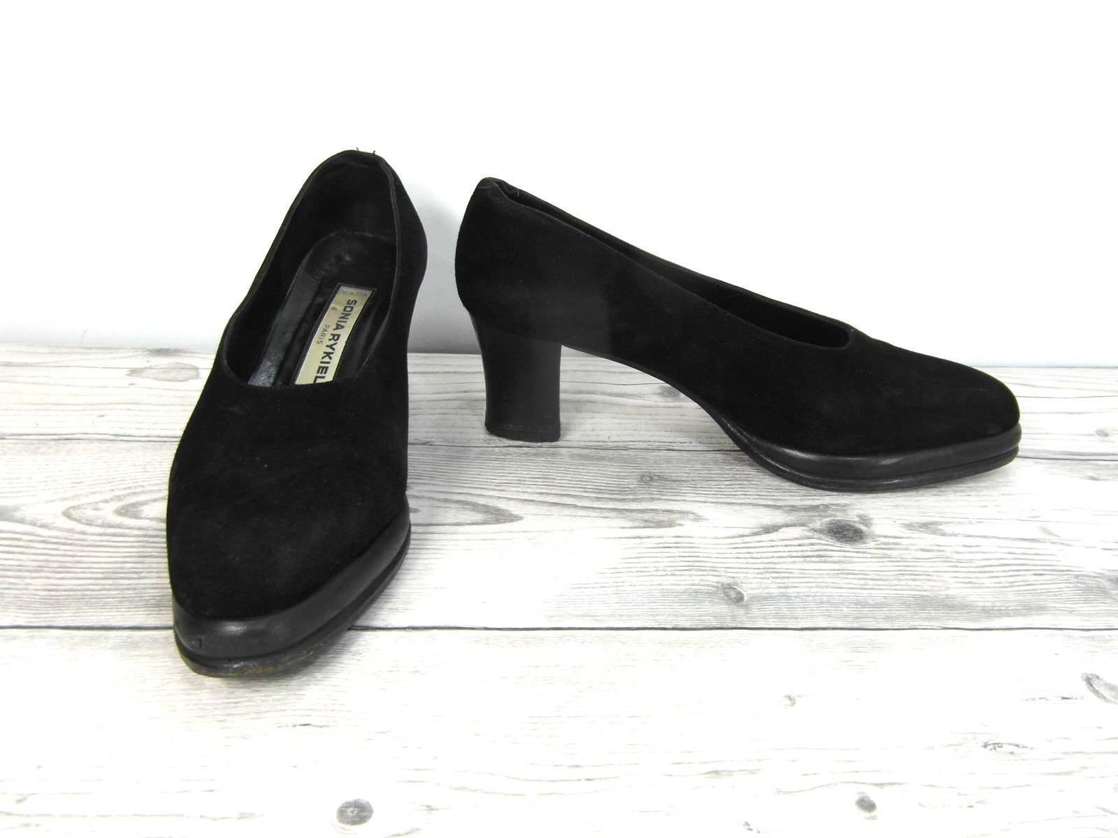 Sonia Rykiel Black Suede Shoes Size US 6.5 Uk 4 Aus 5 Eu - Etsy