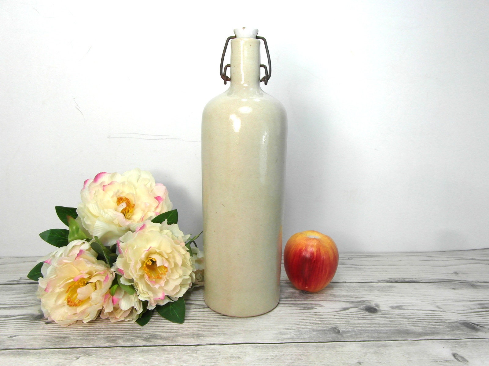 Bouteille en Poterie, Rétro, Vintage, Bouteille A Bière