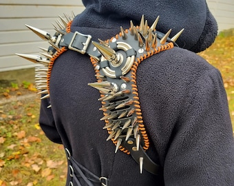 Lethal's Extremely Spiked Out Leather Suspenders