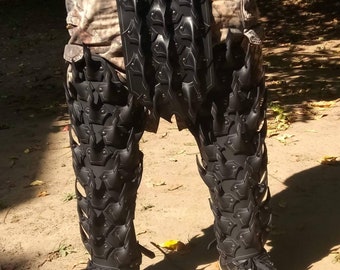 Leather Claw Shin Guards