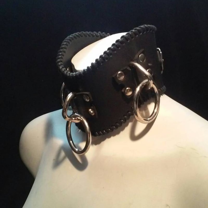 Vinyl Posture Collar With D Ring main image 0