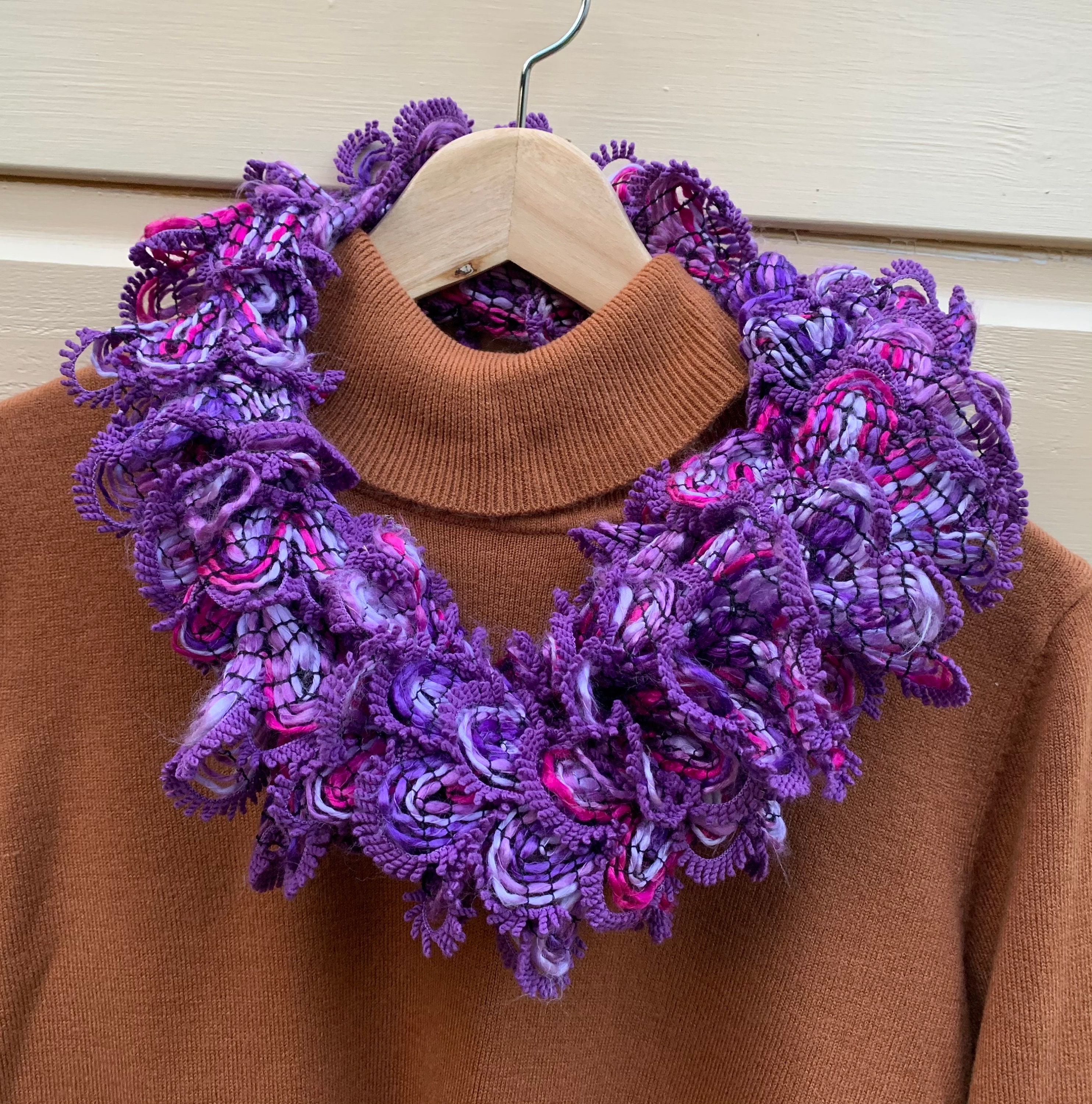 spiral scarf yarn
