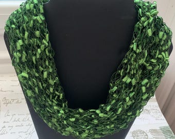 Hand-Knitted Necklace Scarf,  necklace cowl, Mother's Day gift