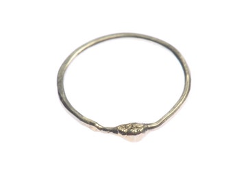 14kt recycled yellow gold stacking ring