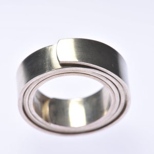 Recycled Silver tension ring image 1