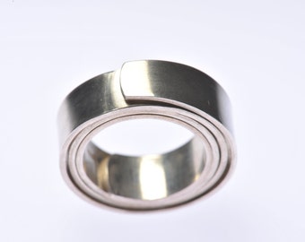 Recycled Silver tension ring