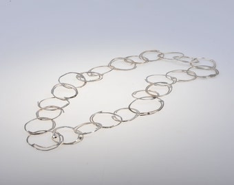 Handforged silver chain
