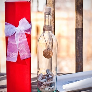 Personalized Gift for Him or Her- Message In A Bottle- Stranded