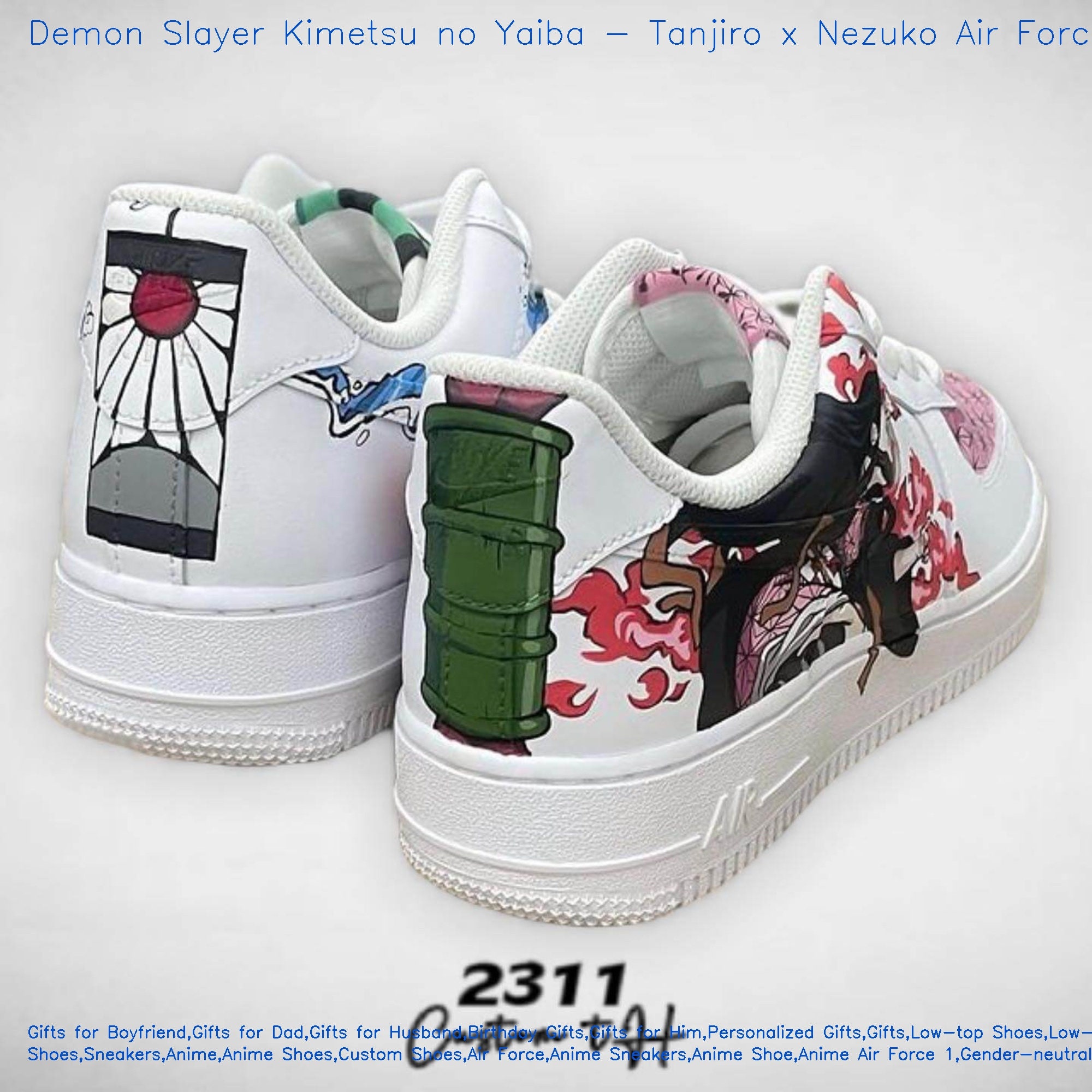 Demon Slayer Muichiro Tokito Custom Anime Skate Shoes