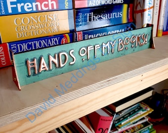 Desk office Attorney Gift Name sign in Mackintosh/Mission font 1" high characters in real copper hg