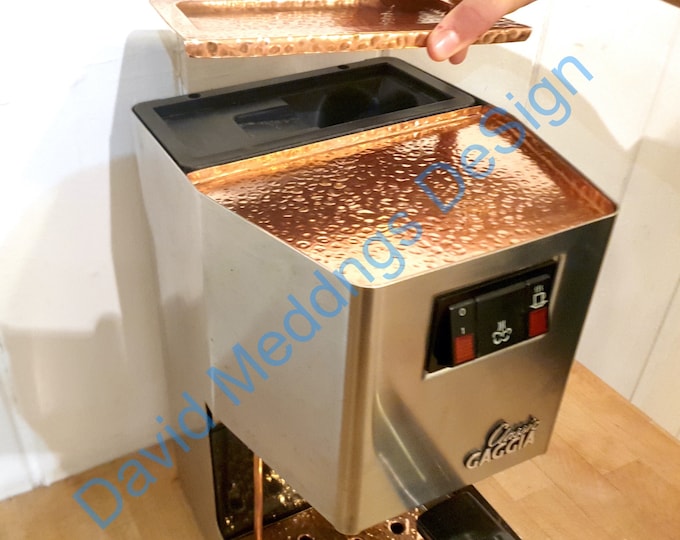 Gaggia Classic coffee machine Hammered Copper 2x part top tray for cups portafilter s