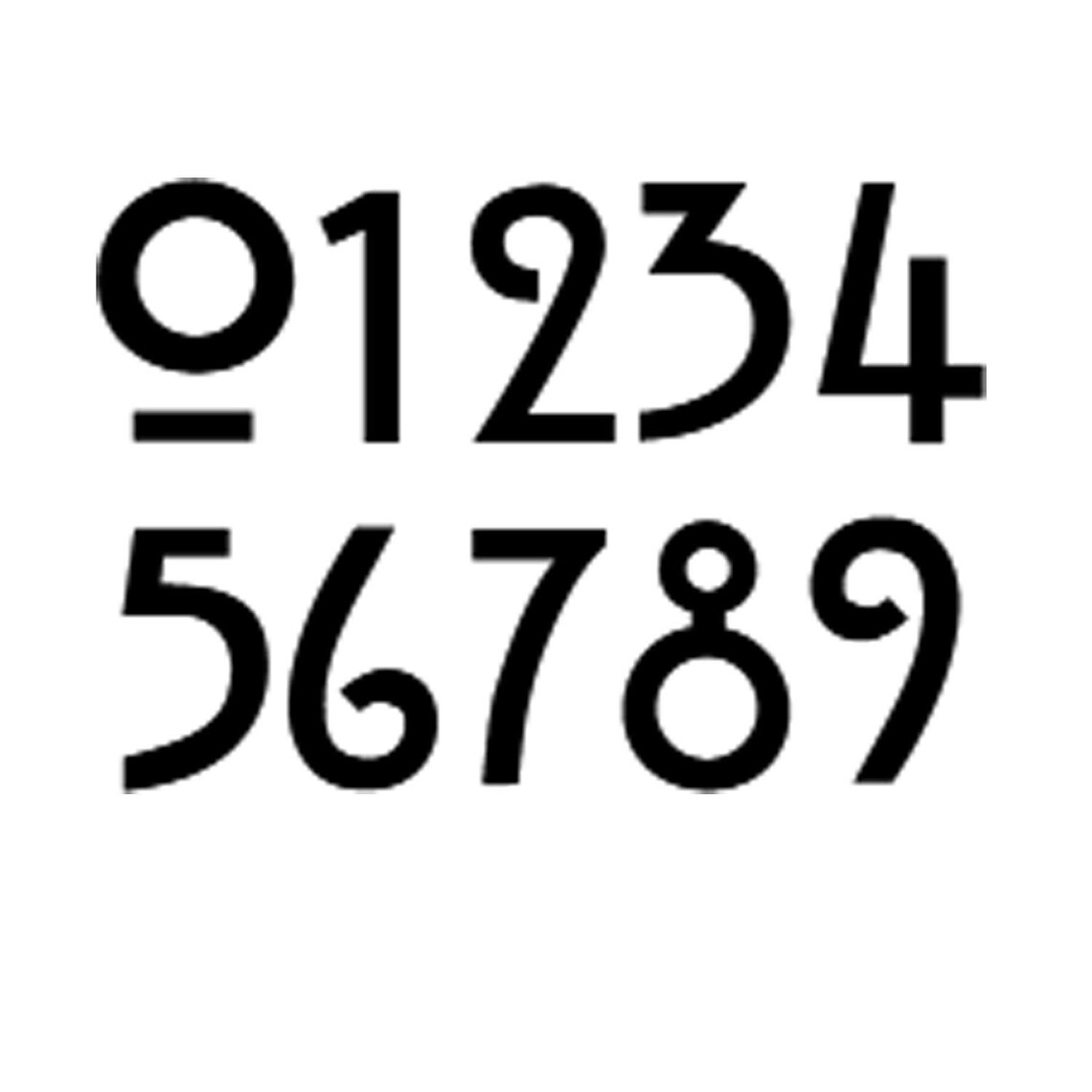 Modern Style Floating Numbers in Brass 6/150mm High Etsy UK