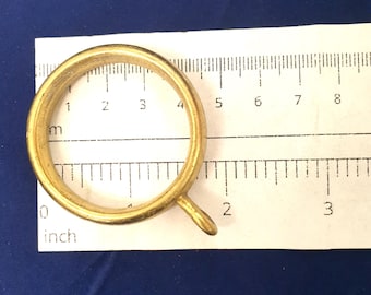 Solid brass curtain rings 1.45"/37mm inside Diameter, 7x rings is Quantity 1