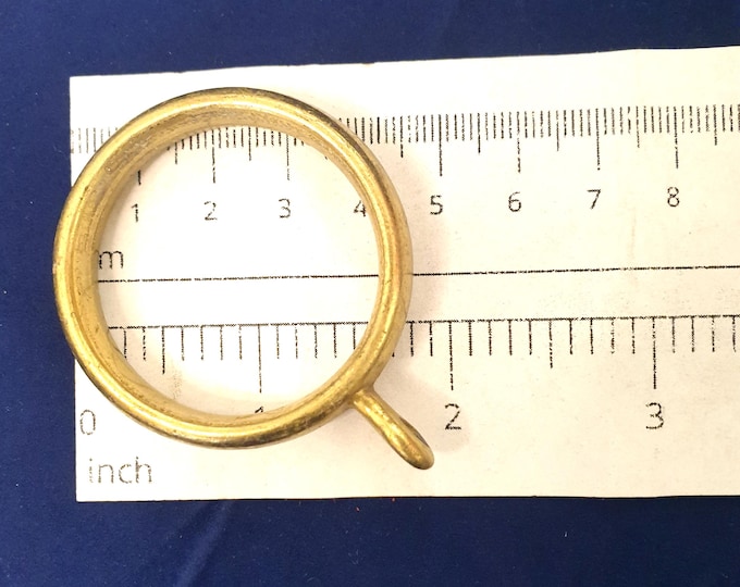 Solid brass curtain rings 1.45"/37mm inside Diameter, 7x rings is Quantity 1