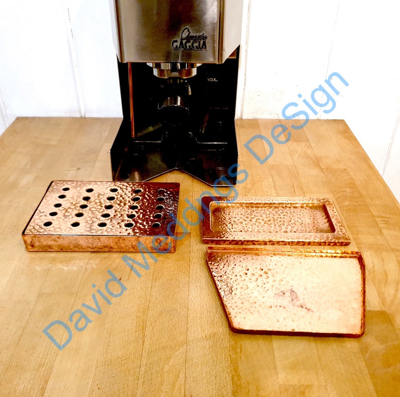 Personalised Copper low profile drip tray for Gaggia Classic coffee machine image 5