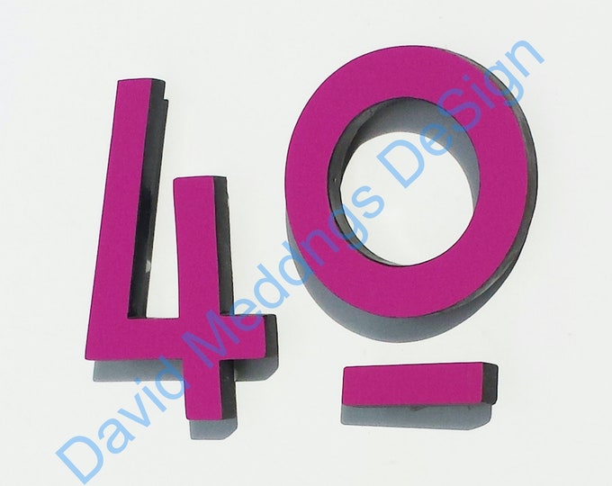 Colour Mission Mackintosh Architectural floating House numbers 4"/100mm high s
