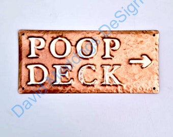 Boat ship yacht name hammered copper plaque up to 22 letters of your choice in 1" high Garamond font h