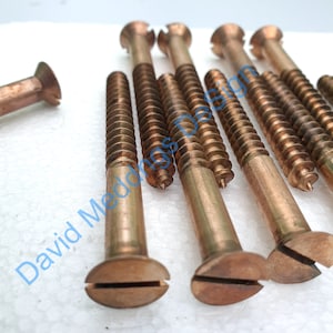 Große bronze Holzschrauben 10x Silikon Schlitz csk.  - Größe 22 x 4 &quot;/ 13.3 mm Kopf x 101 mm Werkstattauflösung