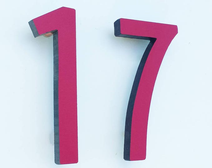 Architectural Arts and Crafts  12"/300mm high Mission Mackintosh House numbers in virgin cladding gs