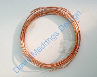 3x metre 1.6mm, 14 gauge Copper wire  reclaimed from cable sheathing, electroculture