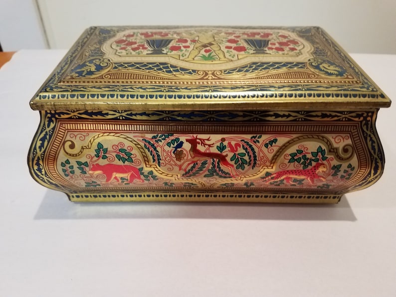 Vintage Metal Box Company Valentine/'s Tin