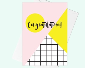 Congratulations memphis greeting card