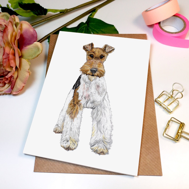 Fox Terrier Dog Greeting Card image 1