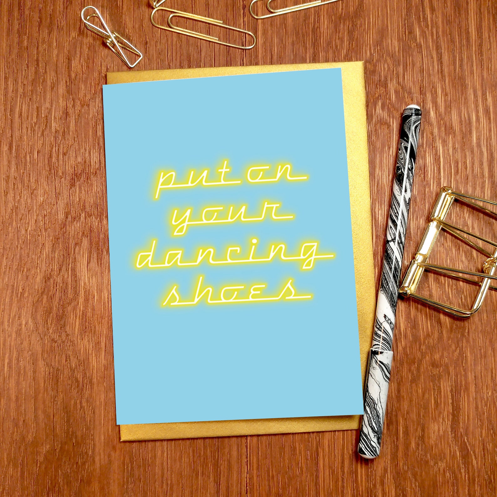 Put on Your Dancing Shoes Greeting Card Etsy