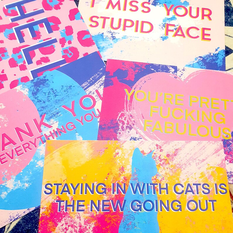 Quarantine Postcards Pack of 5 Happy Mail Postcards image 4